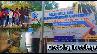 First vlog in collage || Dseu Pusa 2 #firstvlog #viral #new #trending