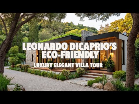 Leonardo DiCaprio’s Eco Friendly Luxury Elegant Villa Tour