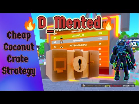 🔥Toilet Tower Defense F2P Coconut Crate "Cheap Strategy" - D_Mented🔥