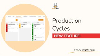 PRODUCTION CYCLES. New feature in NutriBot meal prep software!