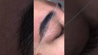 How to thread your eyebrows #eyebrowtutorial #threading #eyebrows #tutorial #shorts #viral #care