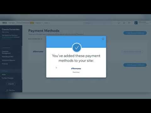 How to map Razorpay API Key details to WIX?