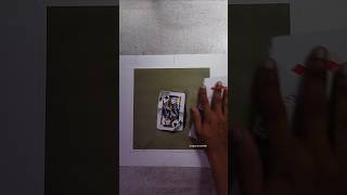 3D Artwork with water colour // Unique .. #shorts #youtubeshorts #3dart