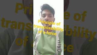 principle of transmissibilityof of a force #shortvideo#civil203