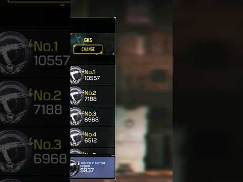 [TOP 100 GLOBAL] Weapon Master Leaderboard • For My GKS Gun In | COD Mobile 🌐 #globalplayer #codm