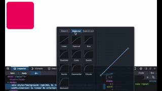 cubic bezier timing-function editor