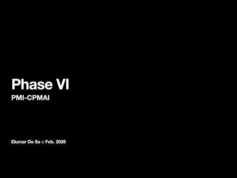 PMI CPMAI  Phase VI