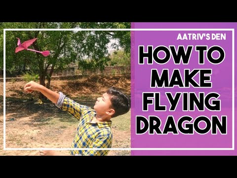 HOW TO MAKE FLYING DRAGON / DIY / AATRIV'S DEN