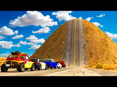 Which Car Can Climb the Hill? | BeamNG.drive Hill Climb Challenge!