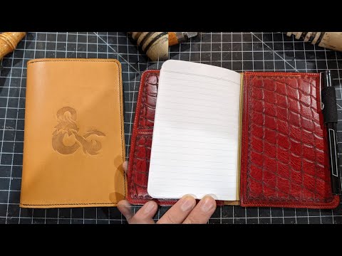 Making a Hand Tooled D&D "Dragon Scale" Journal Cover | Leatherworking