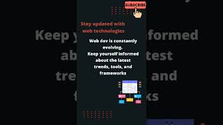 Tips to become a good Web developer. #webdevelopment #webdeveloper #coding #programming #frontend