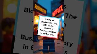 Netflix vs Blockbuster: The $50 Billion Mistake  | Business History in 60 Seconds