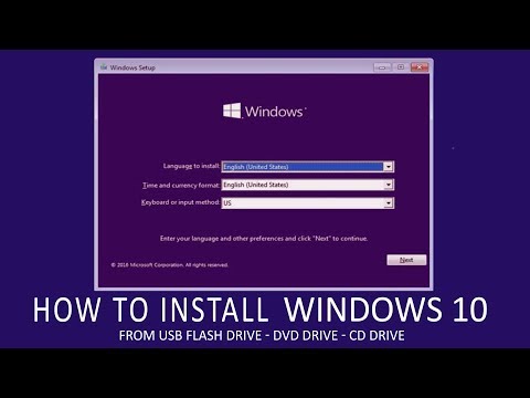 How To install Windows 10 Pro From USB Flash Drive Very Easy