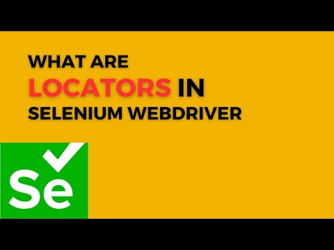 What are different locators in Selenium WebDriver | Selenium Java