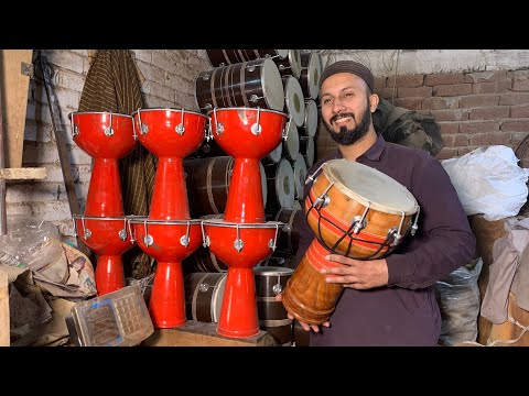 How to Make Traditional Wooden GOBLET Drum (Darbuka) Amazing Wooden Craftsmanship!