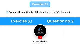 Exercise 5.1| Question no.2 | class 12 NCERT | #continuityanddifferentiabilityclass12