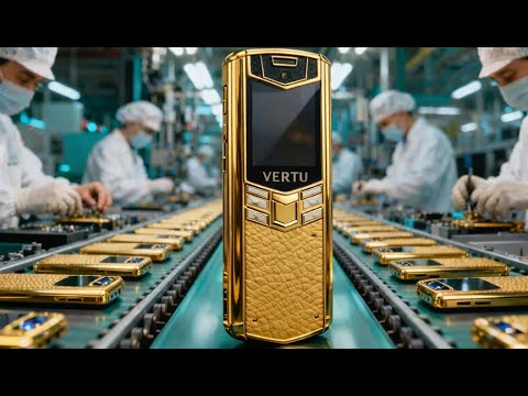 Inside Gold-Plated Vertu Phones Factory | How $10,000 Gold-Plated Vertu Are Made (Full Process)