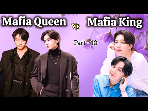 Mafia Queen V/S Mafia King ❤️🥰 part - 10 // Taekook love story hindi dubbed // yoonmin lovestory #v 