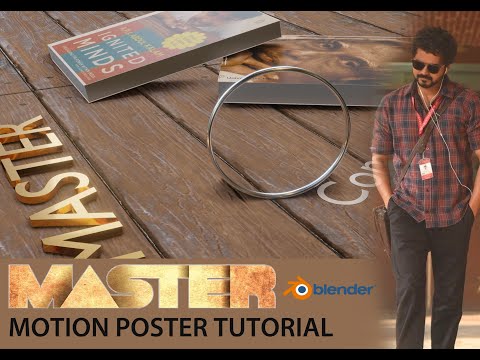 MASTER MOVIE MOTION POSTER | Blender 3d Motion Poster Video Tutorial