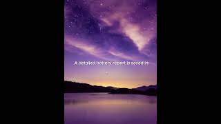 Secret Windows Shortcut to Check Battery Health