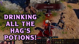 Baldur's Gate 3: Drinking every potion from the Hag's lair! 🍷