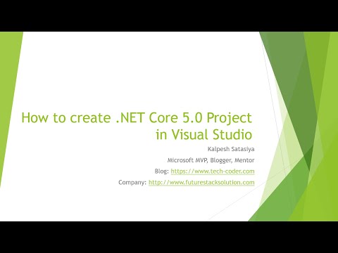 How to create Asp.Net Core 5.0 Project in Visual Studio.