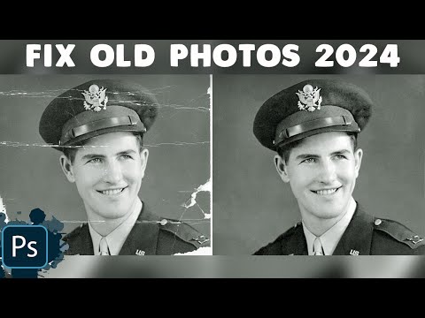 Most Easy Way to Fix Old Photo In Photoshop | #photoshop