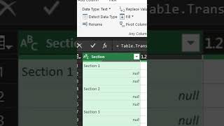 📥 Fill Down a Column in Power Query — Excel Made Easy!