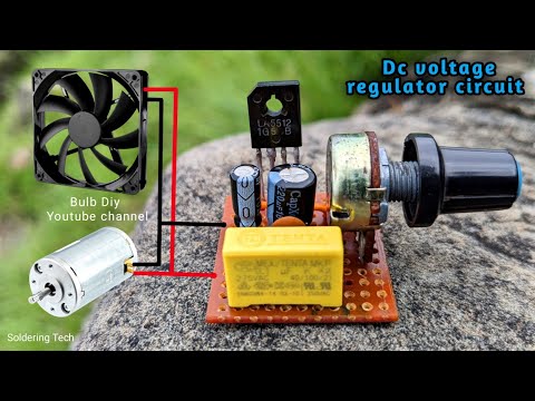 Simple but useful circuit | How to make DC motor, fan speed controller circuit | Voltage regulator