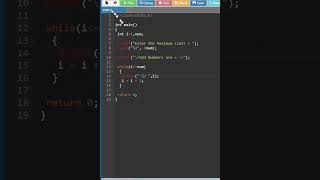 c program to print odd numbers from 1 to n using while loop #short