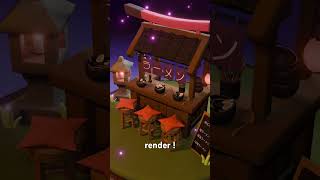 Stylized 3D Ramen Stand Premium Pack - Blender - available on gumroad !