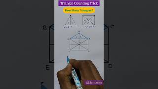 Triangle Counting Trick | How to Count Triangles Fast | Counting Figures Reasoning #shorts