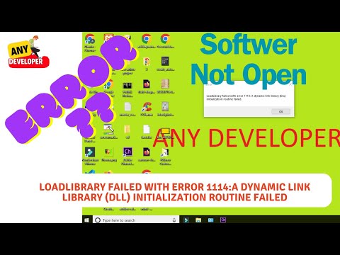 LoadLibrary failed with error1114: A dynamic link library (DLL) initialization routine failed|Error