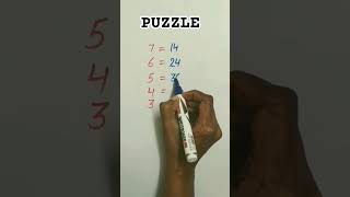 Puzzle #funwithmath #logicalreasoning #reasoning #maths #shorts
