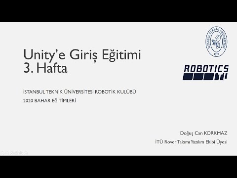 UTY 101 (Bahar 2020) - Ders 3: Araç Simülasyonu Yapıyoruz
