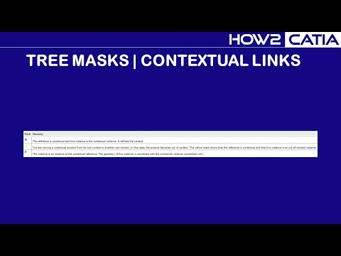 CATIA V6 - TREE MASKS - CONTEXTUAL LINKS
