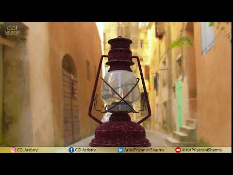 Old Lantern || Autodesk Maya || Substance Painter || Arnold