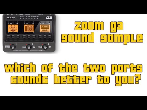 Zoom G3 sound sample