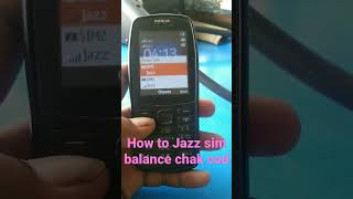 How to jazz balance Chak cod//jazz balance Chak karnay ka tarika
