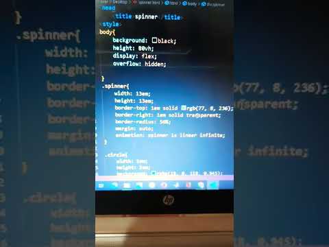 CSS loading Spinner | CSS Spinner Animation Using HTML and CSS #viral #Spinner #css3