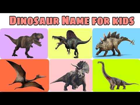 Learn Dinosaur Names | Dinosaur names for Kids | Educational videos For Kids
