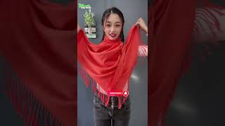Transform Scarf With Simple Twist to Fashion Outfit 💃✨ #StyleHack #ScarfLovers
