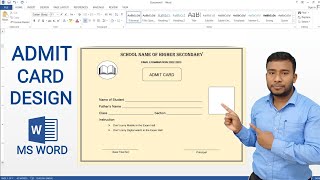 How to Create Admit Card in MS Word | Admit Card Design in Word | Admit Card Format in Word