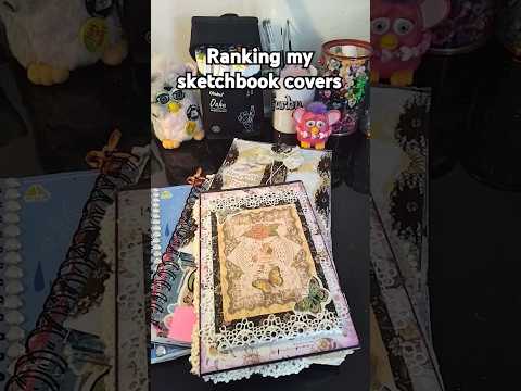Ranking my sketchbook covers. Which one is your fave? #sketchbook #ranking #art #smallartist #diy
