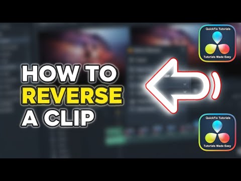 How to REVERSE a Clip in DaVinci Resolve | Davinci Resolve Tutorials for Beginners
