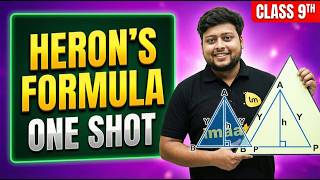 Heron’s Formula Class 9 🔥 One Shot Full Chapter | Maths Revision 2026