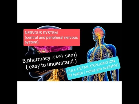 NERVOUS SYSTEM | PERIPHERAL NERVOUS SYSTEM | B.pharmacy | IN HINDI | NOTE| CHOICE PHARMA