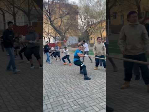 Tug of War Competition In Jiamusi University #shorts  #china #tugofwar