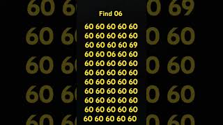 Find the 06 #focustest #maths #testyourfocus #brainfocus #upsc  #mathstricks #puzzle