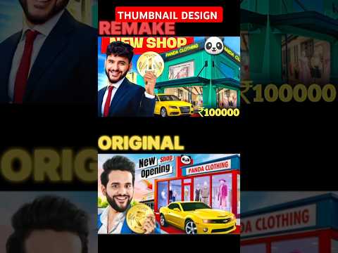 Recreating 'FUKRA INSAAN' Like thumbnail in MOBILE #thumbnail #viralvideo#shorts #thumbnailtutorial